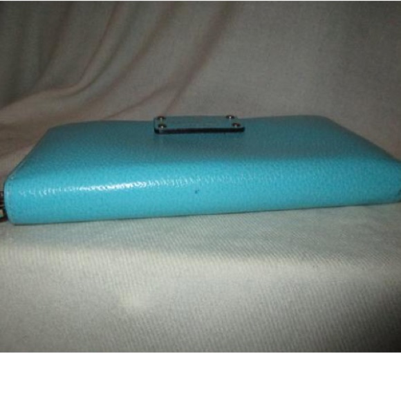 Turquoise Wellesley Neda Leather ZipAround Wallet - Picture 7 of 10